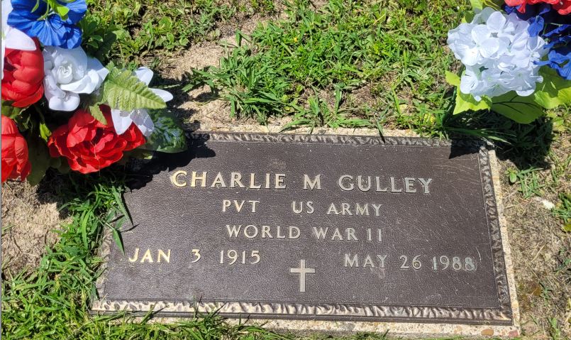 Headstone of Charlie M. Gulley