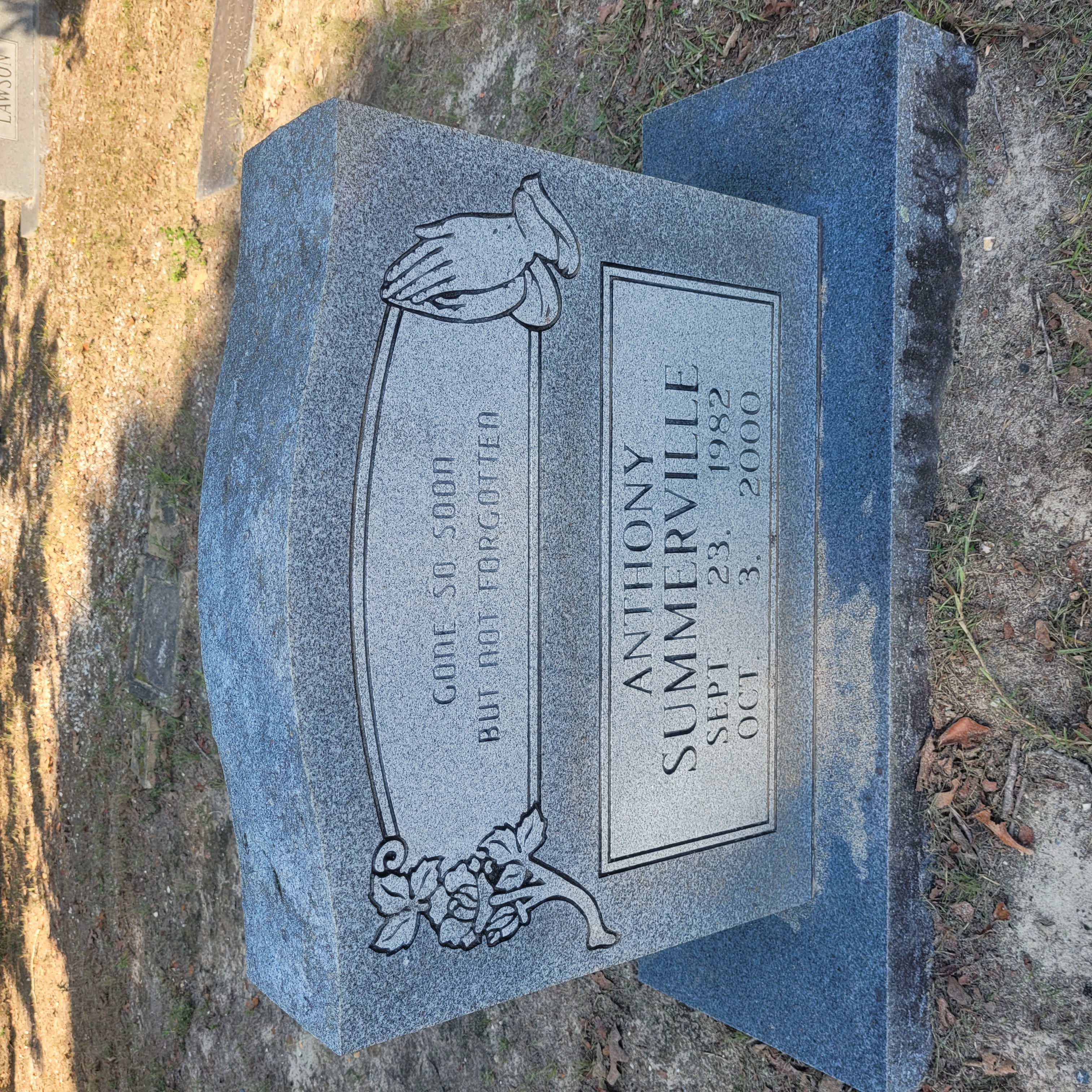 Headstone of Anthony Summerville