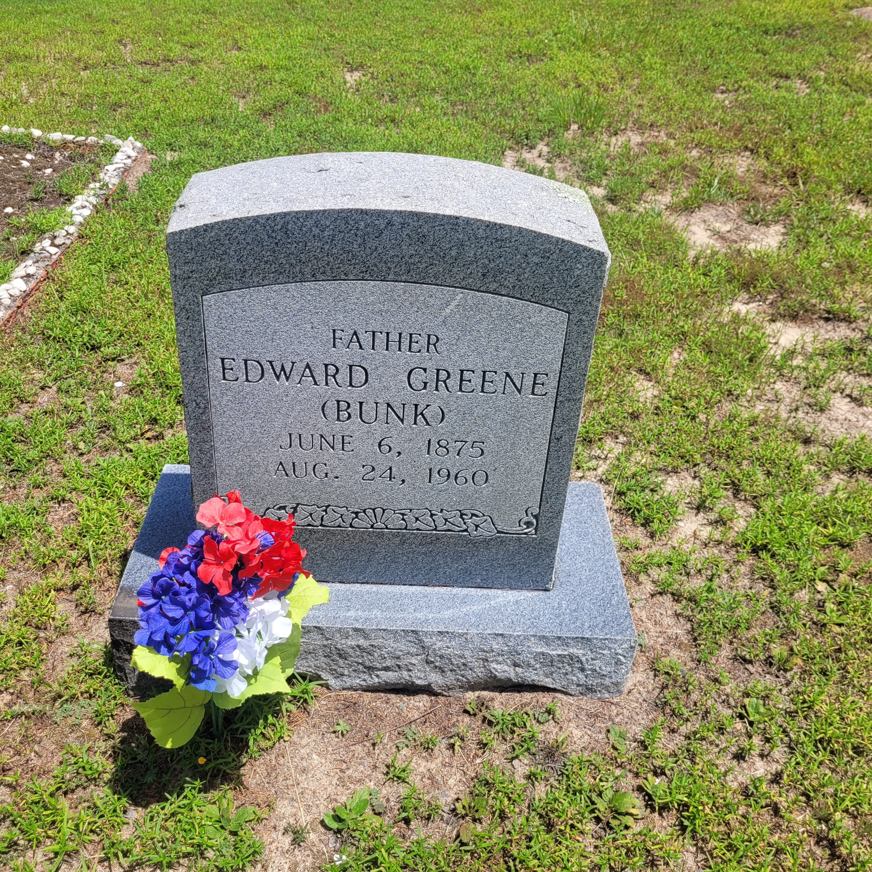 Headstone of Edward Greene