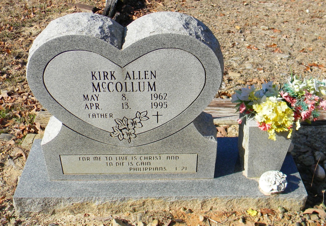 Headstone of Kirk Allen McCollum