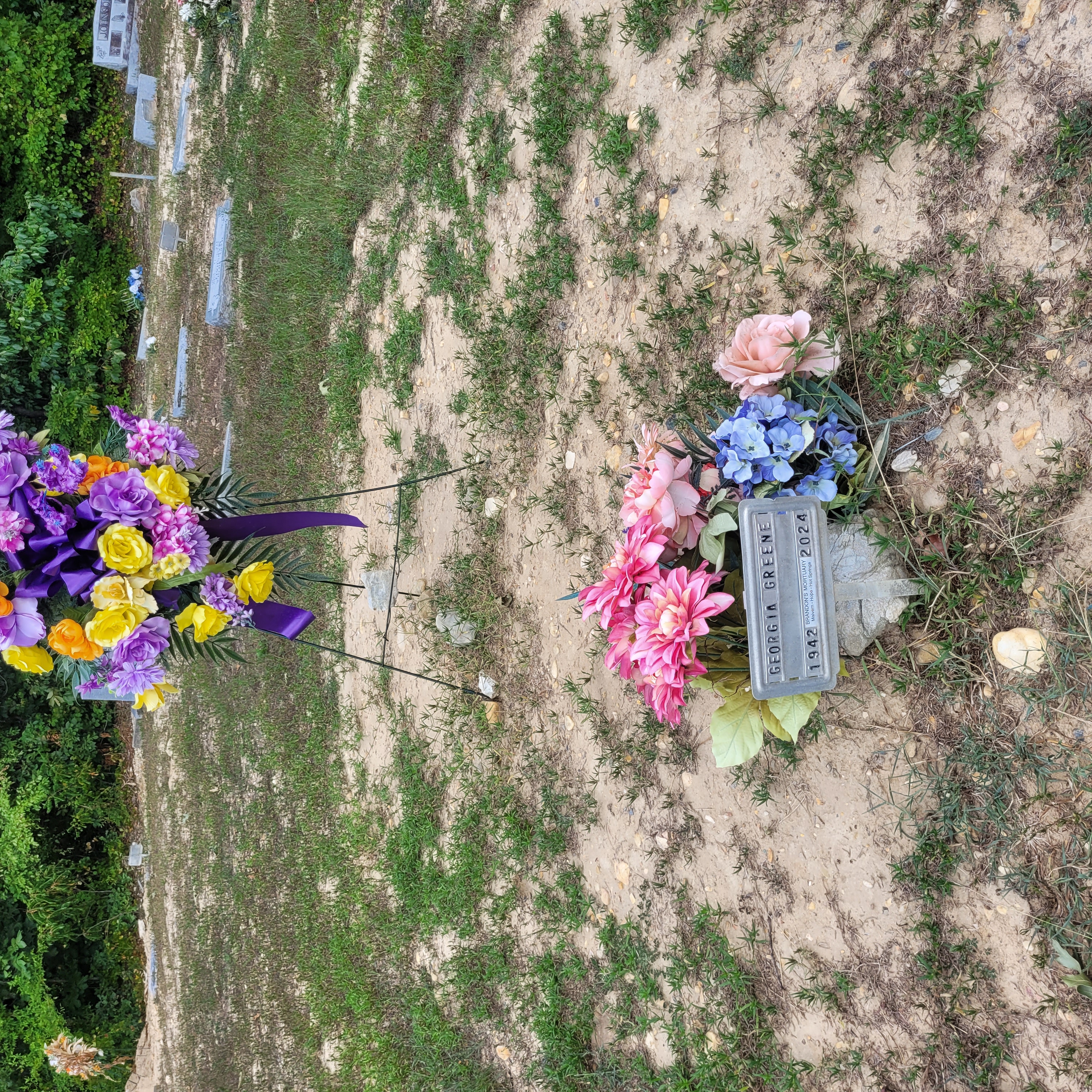 Headstone of Georgia Ann Greene