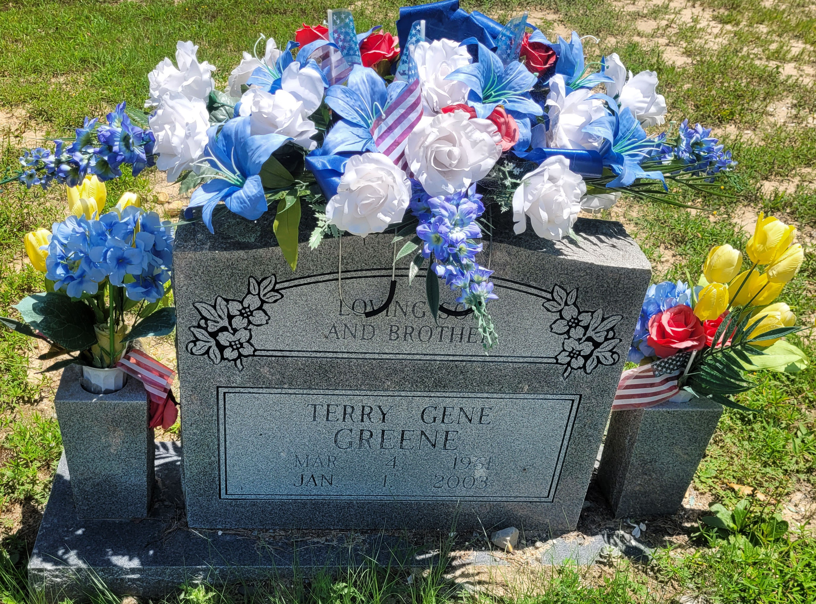 Headstone of Terry Gene Greene