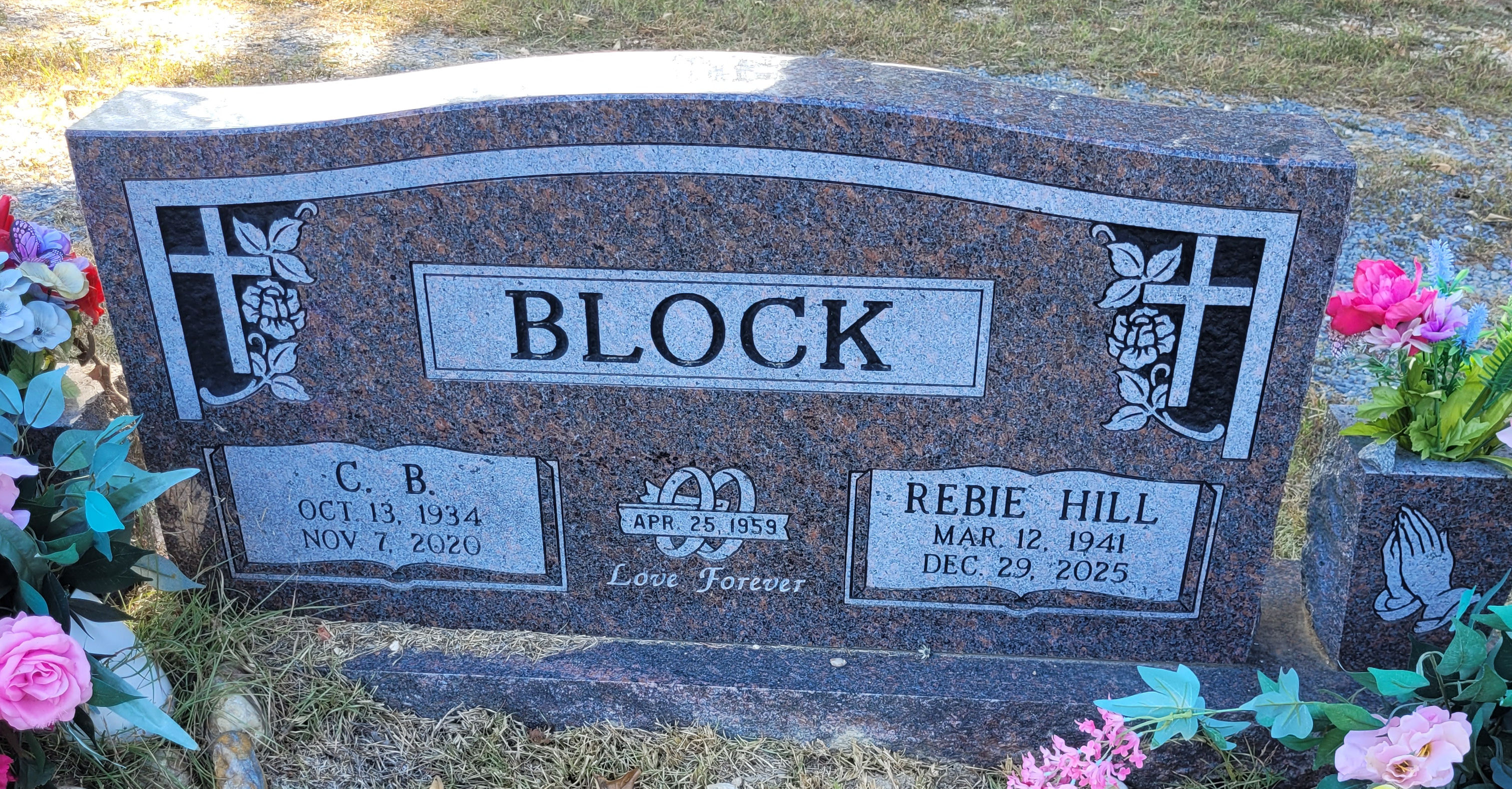 Headstone of Rebie Block