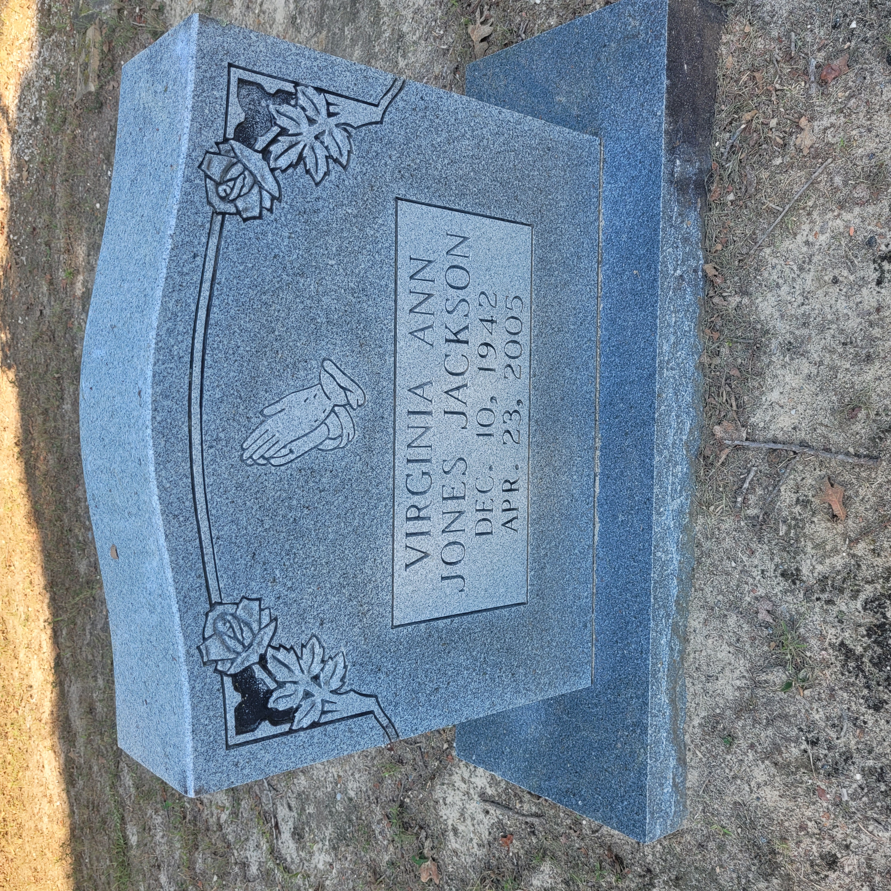 Headstone of Virginia  Ann Jackson