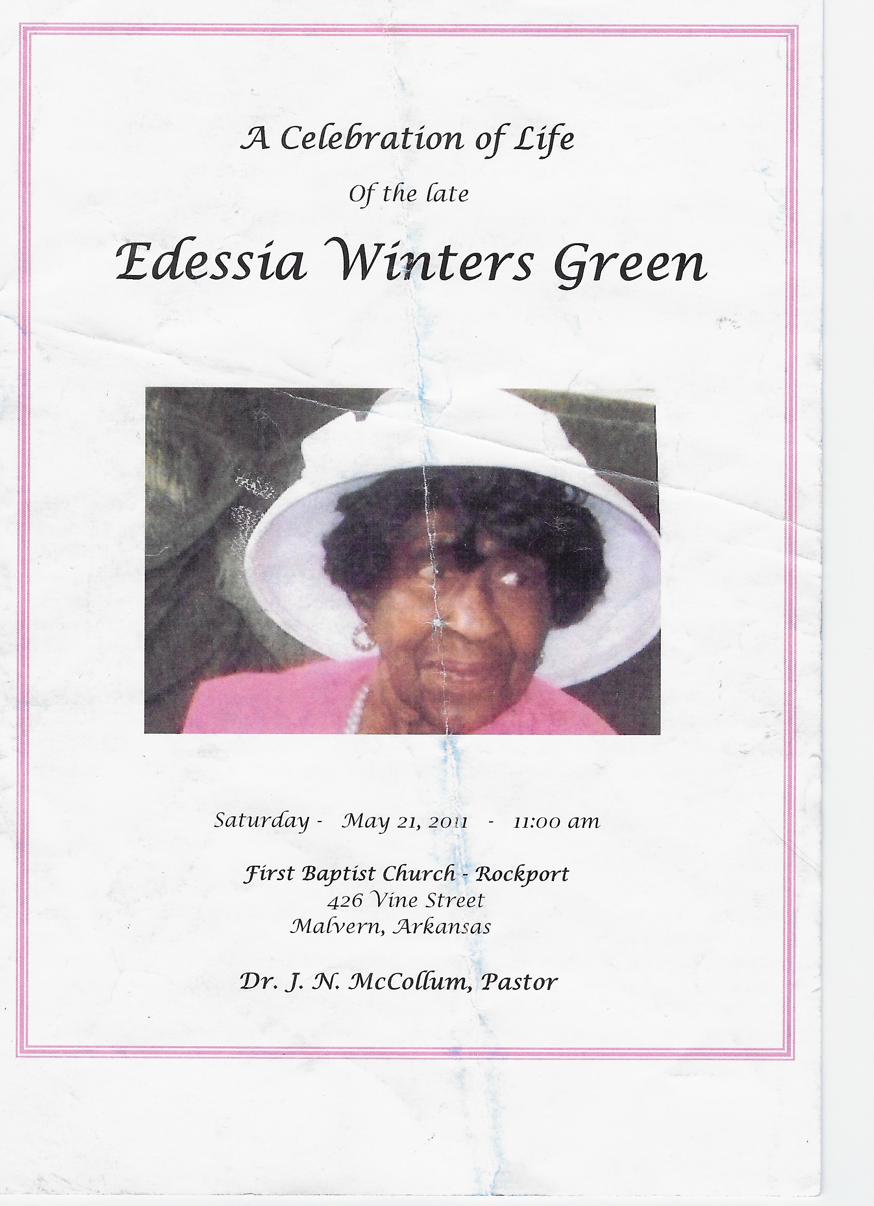 Obituary page 1