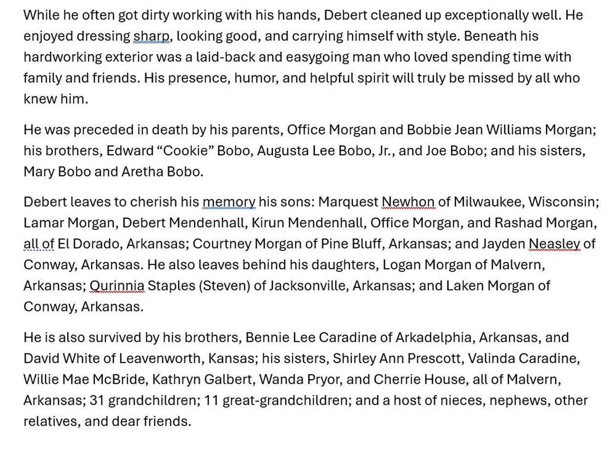 Obituary page 2